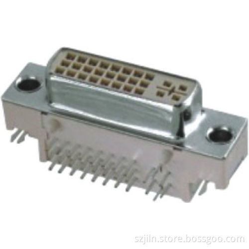 hot!! male /female type with right angle dvi connector